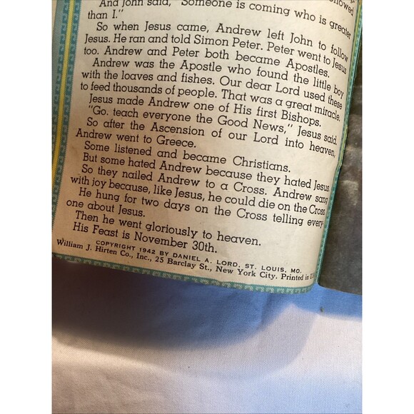 Miniature Stories Of The Saints Book Set One Three & Four 1940s Mini Paperback - Picture 14 of 16